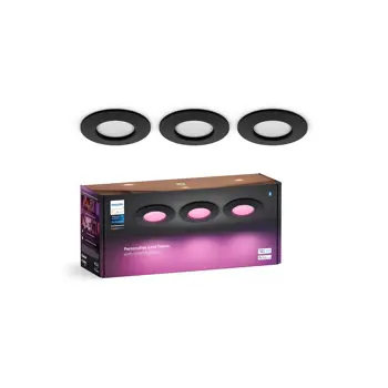 SLIM PHILIPS HUE LED svjetiljka bijela DL 3INCH EMEA S-crna MULTI (set 3 kom)