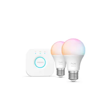 ESSENTIAL PHILIPS HUE pametna LED žarulja WCA 806 A60 E27 (set 2 kom) + Bridge