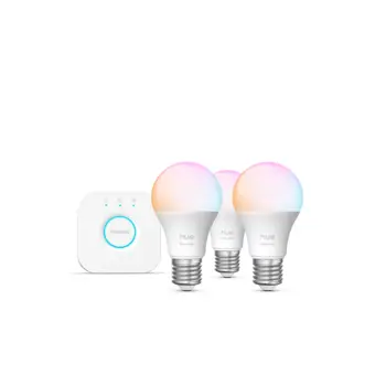 ESSENTIAL PHILIPS HUE LED reflektor WCA 806 A60 E27 (set 3 kom) + Hue Bridge