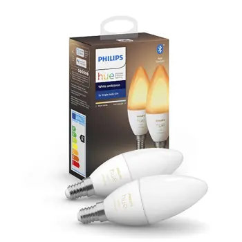 Festavia PHILIPS HUE pametna LED žarulja White Ambiance 5.2W B39 E14