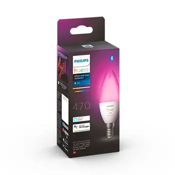 Filament PHILIPS HUE pametna LED žarulja White and Color Ambiance 5.3W B39 E14