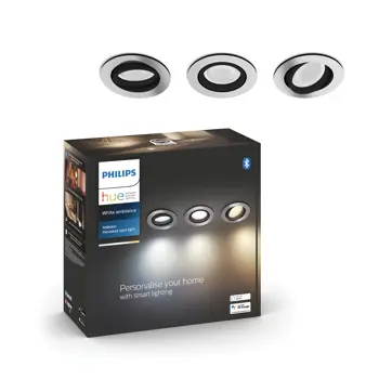 MILLISKIN PHILIPS HUE ugradbeni LED downlight R. bijeli 3XGU10