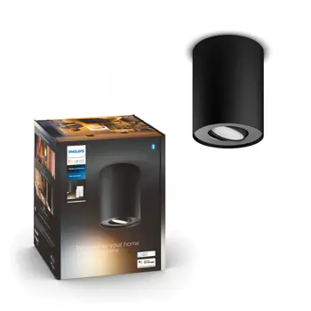 PILLAR PHILIPS HUE LED reflektor SINGLE SPOT crni 1XGU10