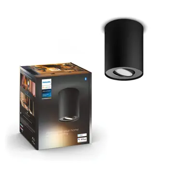 PILLAR EXT.SINGLE PHILIPS HUE LED reflektor SPOT crni 1XGU10