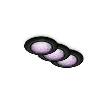 PHILIPS SMART LED reflektor GU10 KITS crni + GU10 RGB