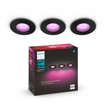 XAMENTO PHILIPS HUE ugradbeni LED downlight crni 3XGU10