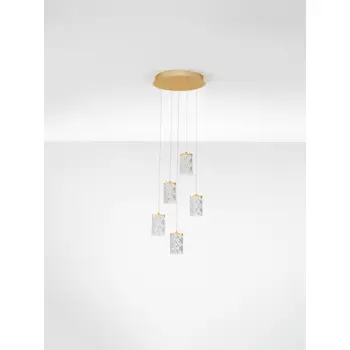 PHOS LED VISILICA ZLATNA 28W IP20 3000K TRIAK PRIGUŠLJIVA