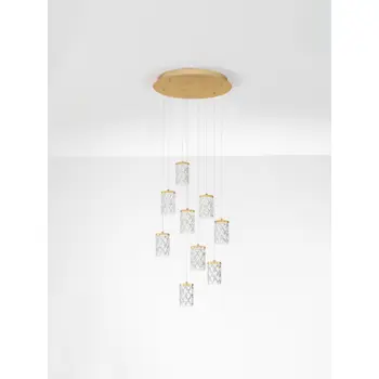 PHOS LED VISILICA ZLATNA 46W IP20 3000K TRIAK PRIGUŠLJIVA