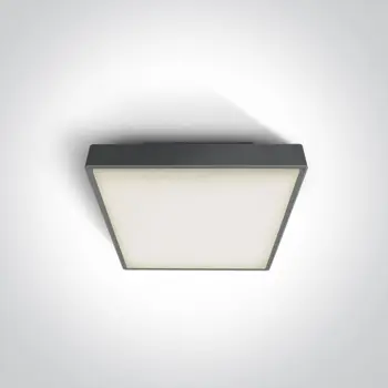PLAFONJERA LED 16W/960lm/3000K/230V IP65 ANTRACIT