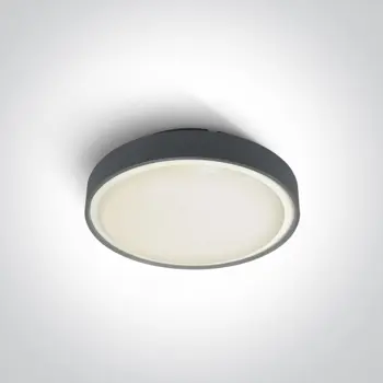 PLAFONJERA LED 16W/960lm/IP65/230V/fi.260mm/ANTRACIT