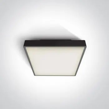 PLAFONJERA LED 1×E27/18W/PLC/230V IP65 CRNA