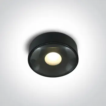 PLAFONJERA LED/6W/480lm/3000K/230V IP65 107mm CRNA