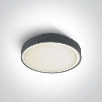 PLAFONJERA LED 2×E27/18W/PLC/230V IP65 ANTRACIT