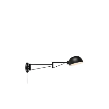 PORTLAND ZIDNA SVJETILJKA 1L BLACK E27