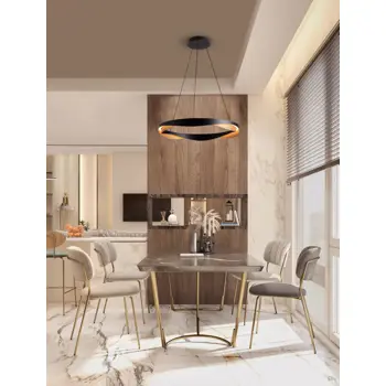 RADON VISILICA LED/3000K/53W/1751Lm/CRNA & GOLD