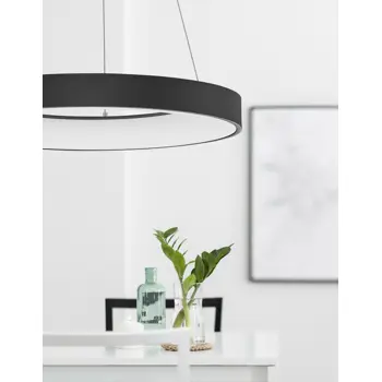 RANDO THIN VISILICA LED 50W/3000K/2864lm/DIMM/IP20/CRNA