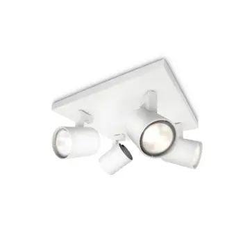 RUNNER PHILIPS LED reflektor bijeli 4XGU10 230V