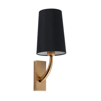 REM OLD GOLD ZIDNA SVJETILJKA  BLACK SHADE