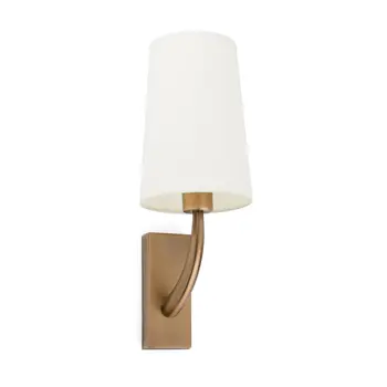 REM OLD GOLD ZIDNA SVJETILJKA  WHITE SHADE