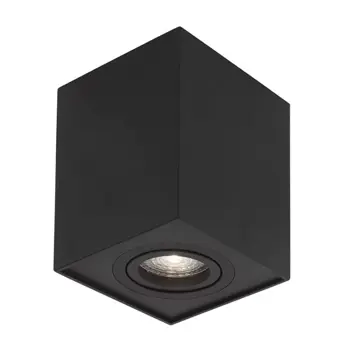 RENDE NADGRADNA SVJETILJKA CRNA GU10 1x10 Watt IP20 220-240 Volt
