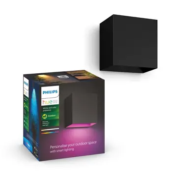 RESONATE DOWNWARD PHILIPS HUE zidna LED svjetiljka WALL LIGHT crna 1X8W