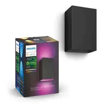 RESONATE PHILIPS HUE vanjski LED fenjer crni 2X8 (set 2 kom)