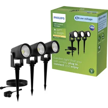 REUEL GARDENLINK PHILIPS niskonaponska svjetiljka SP KIT crna 24V (set 3 kom)