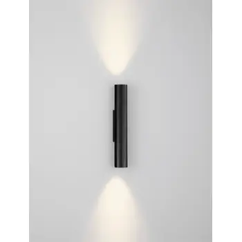 RIVETA ZIDNA LED SVJETILJKA CRNA 6W IP20 3000K SVJETLO-GORE I DOLJE