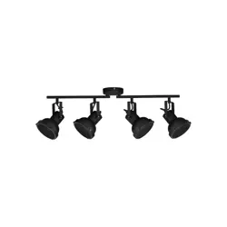 RUVI PLAFONSKA LAMPA GU10 /IP20/MATT CRNA 4X