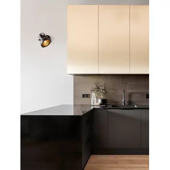 RUVI ZIDNA LAMPA E14 /IP20/MATT CRNA