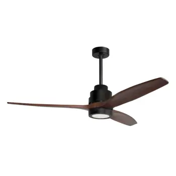 SABAL PLAFONSKI VENTILATOR LED 12W/3000K/800lm/IP20/MATT CRNA & SMEĐA