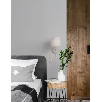 SAGE ZIDNA LAMPA LED & E27 15W/3000K/190lm/IP20/BIJELA