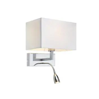 SAVOY ZIDNA SVJETILJKA KROM/BIJELA E27+LED