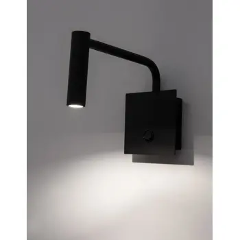SICILY ZIDNA LAMPA LED 3 WattW/3000K/190lm/IP20/CRNA