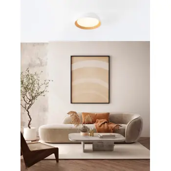 SIGI PLAFONJERA LED /3000K/39W/3081Lm/BIJELA & WOOD
