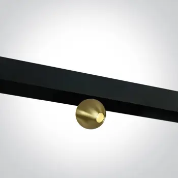 ŠINSKI REFLEKTOR MAGNET 7W WW 48V IP20 MINI/MIDI/MAXI CRNO/STARO ZLATO