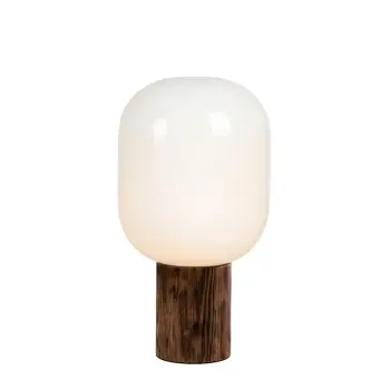 SKENE STOLNA LAMPA BIJELA/BURNED WOOD E27