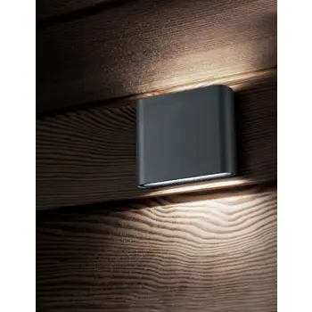 SOHO VANJSKA ZIDNA SVJETILJKA LED 2x3W/3000K/480lm/IP54/TAMNO SIVA