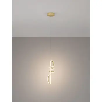 SOLINE LED VISILICA ZLATNA 18W IP20 3000K TRIAK PRIGUŠLJIVA