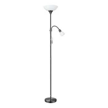 STAJAĆA LAMPA 2xE27 +E14, NIKL-CRNI/BIJELA UP 2