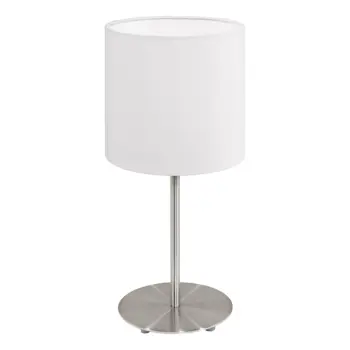 STOLNA LAMPA 1xE14, V275, NIKL-MAT/BIJELA PASTERI