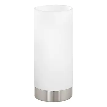 STOLNA LAMPA 1xE27 60W, V215, NIKL-MAT/BIJELA DAMASCO 1