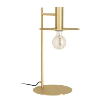 STOLNA LAMPA 1xE27 BRUŠENI MESING ESCANDELL