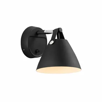 STRAP 15 ZIDNA SVJETILJKA CRNA GU10 IP20