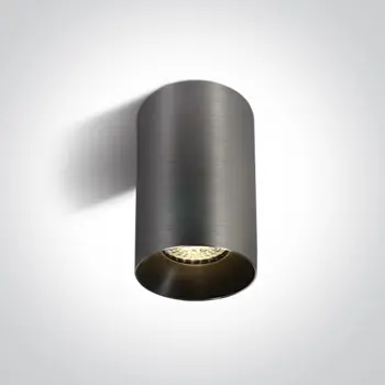 STROPNA SVJETILJKA 1×GU10/10W/230V TAMNO SIVA / BEZ ODSIJAČA 050112