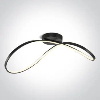 STROPNA SVJETILJKA LED 40W/2800lm/3000K FI700mm CRNA