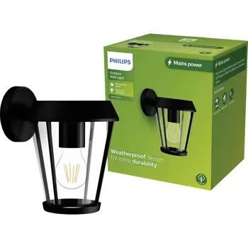 SUNERA PHILIPS vanjska LED svjetiljka White Ambiance MAX 25W crna prozirna