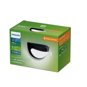 SWYN PHILIPS solarna LED svjetiljka White Ambiance 3.8W 27K crna IR