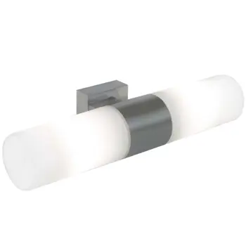 TANGENS DOUBLE BATH LIGHTING BRUSHED STEEL E14 IP44