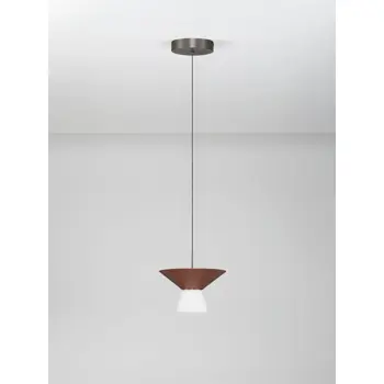 Tanka cilindrična LED visilica Nova Luce Baris (Triac dimabilna), 8W, smeđa